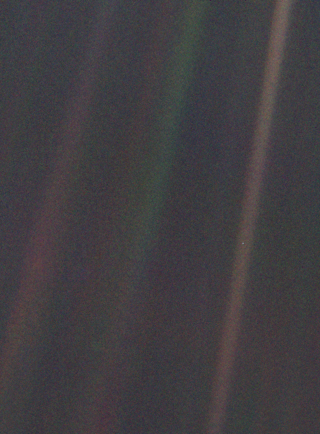 Pale_Blue_Dot-2 - DNS The Necessary Teacher Training College Earth. A pale blue dot in the vastness of space.